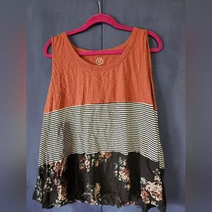 Maurices Floral Tank 3X